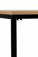 Mesa de comedor \'Vega\' 180x90cm - Natural/Negro