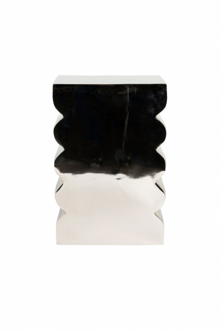 Puf \'Curves\' - Plata en el grupo Muebles / Muebles para sentarse / Taburetes con Reforma (1400043)