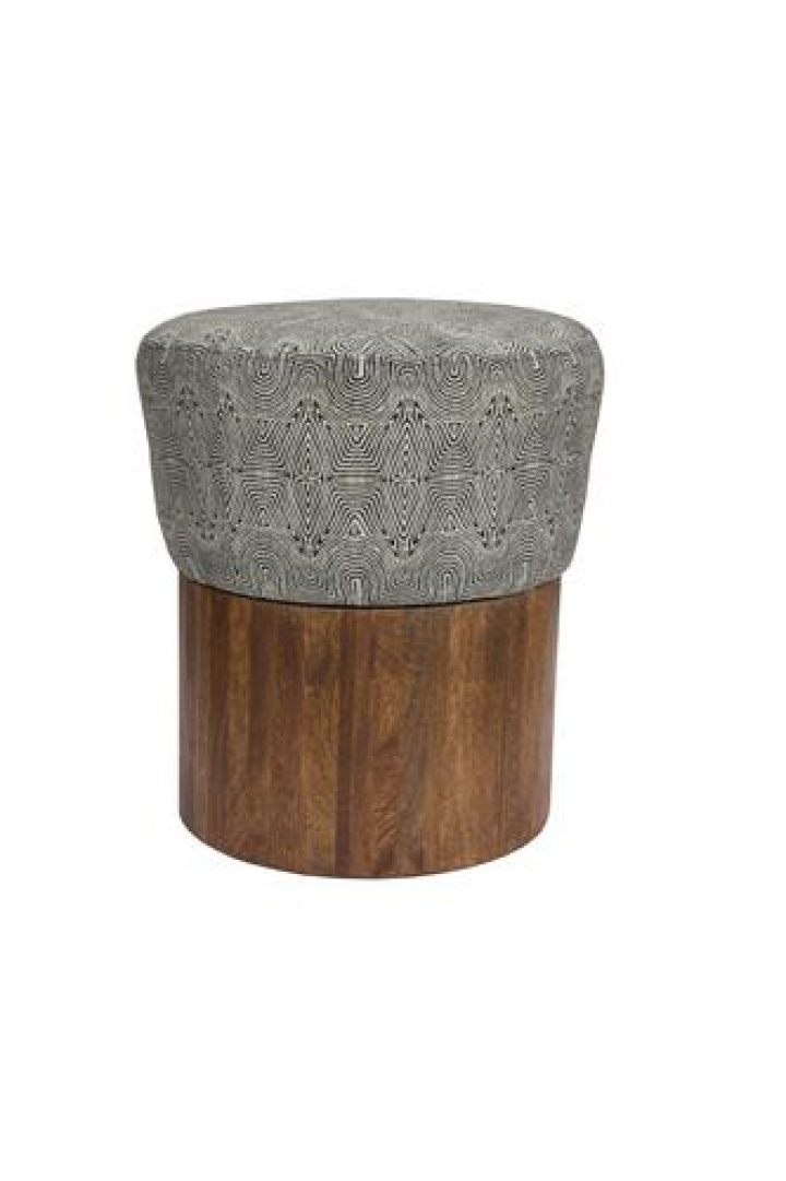 Puf \'Fragment\' - Negro/Blanco en el grupo Muebles / Muebles para sentarse / Taburetes con Reforma (1400059)