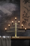 Candelabro de Adviento \'Milano\' - Negro/Dorado