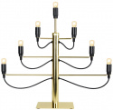 Candelabro de Adviento \'Milano\' - Negro/Dorado