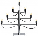 Candelabro de Adviento \'Milano\' - Negro/Plata