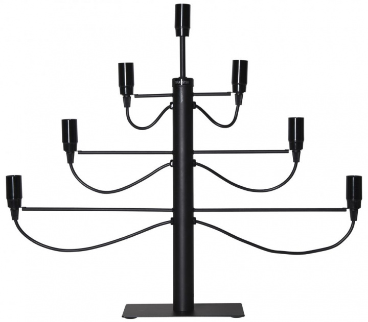 Candelabro de Adviento \'Milano\' - Negro en el grupo Iluminación / Lámparas / Iluminación navideña con Reforma (142-60)