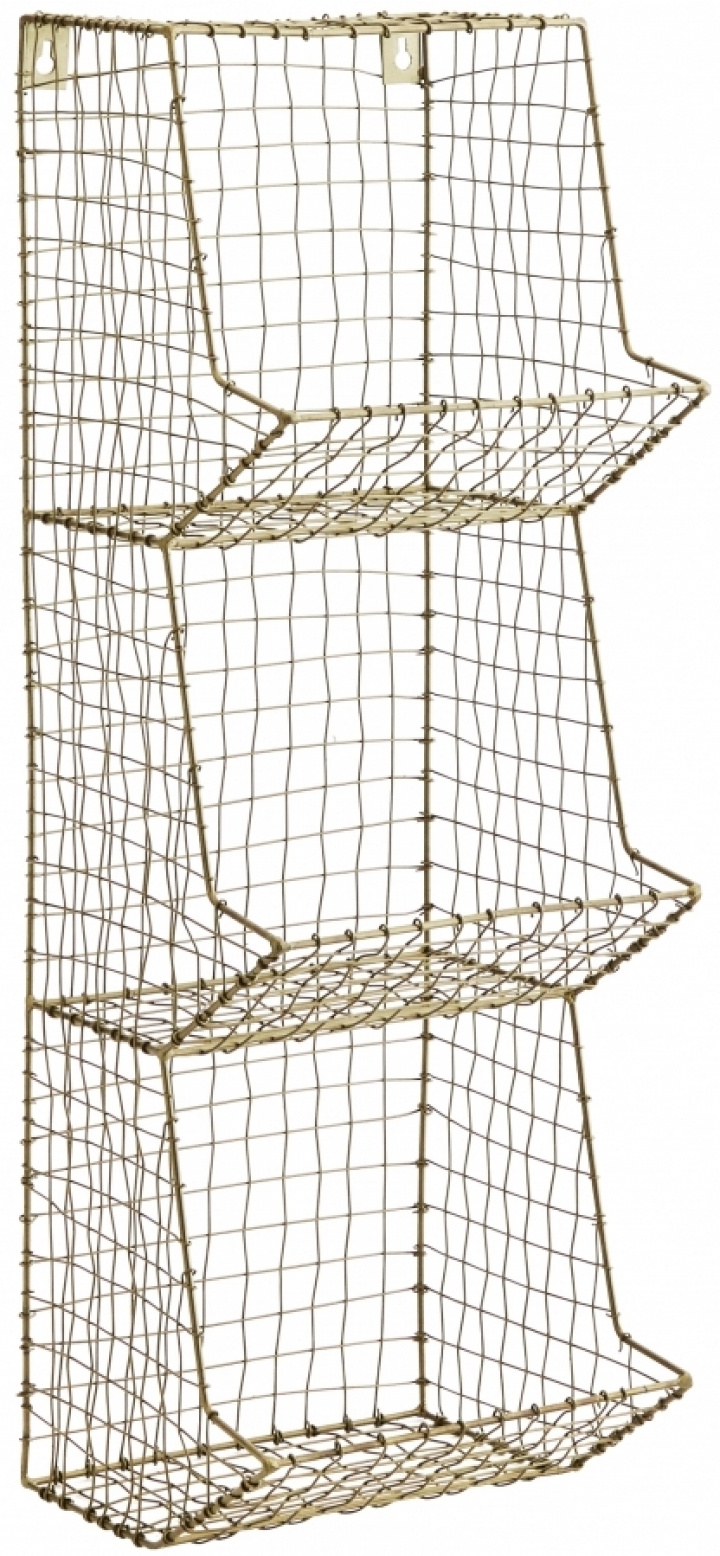 Estante de pared \'Wire\' - Latón/Hierro en el grupo Muebles / Estantes y almacenamiento / Estantes de pared con Reforma (14387AB)
