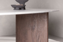 Mesa de comedor \'Grums\' 180x90cm - Marrón/Mármol