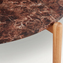 Mesa de centro \'Marble\' S - Marr&oacute;n