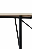 Mesa de comedor \'Hornstull\' 160x90cm - Roble/Negro