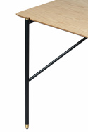 Mesa de comedor \'Hornstull\' 160x90cm - Roble/Negro