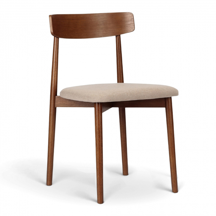 Silla \'Ystad\' - Nogal/beige en el grupo Muebles / Muebles para sentarse / Sillas con Reforma (19791-walnut)
