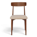 Silla \'Ystad\' - Nogal/beige