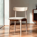 Silla \'Ystad\' - Roble blanco/Beige