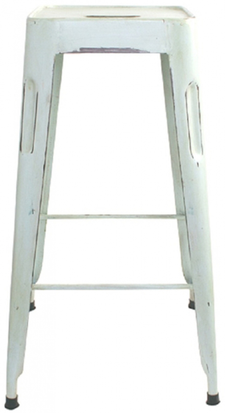 Taburete \'Marseille\' 70cm - Blanco vintage en el grupo Muebles / Muebles para sentarse / Taburetes de bar con Reforma (2008-White-II-L)
