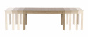 Mesa de comedor \'Seweryn\' 160-300x90cm - Natural