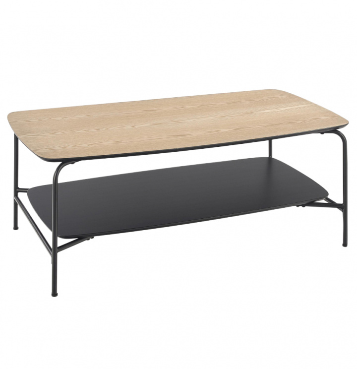Mesa de centro \'Genua\' Roble/Negro en el grupo Muebles / Mesas / Mesa de café con Reforma (2010001170860)