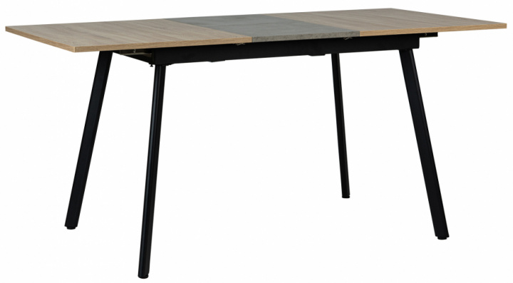 Mesa de comedor \'Albon\' 120-160x80cm - Negro/Roble en el grupo Habitaciones con Reforma (2010001175537)