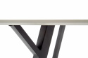 Mesa de comedor \'Barlog\' 140x80cm - Gris/Negro