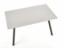 Mesa de comedor \'Barlog\' 140x80cm - Gris/Negro