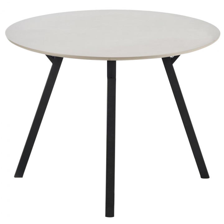 Mesa de comedor \'Barlog\' Redonda 100cm - Gris/Negro en el grupo Muebles / Mesas / Mesas de comedor redondas con Reforma (2010001177012)
