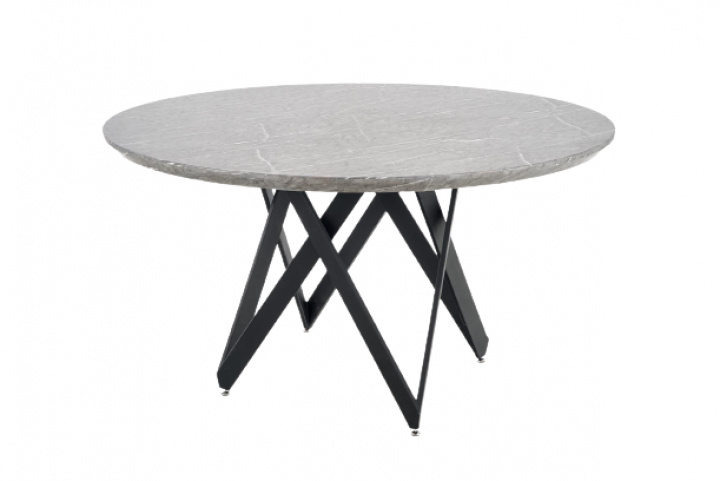 Mesa de comedor \'Cruz\' Redonda 140cm - Gris/Negro en el grupo Habitaciones con Reforma (2010001177234)