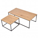 Mesa de café \'Hejde\' - Roble/Negro