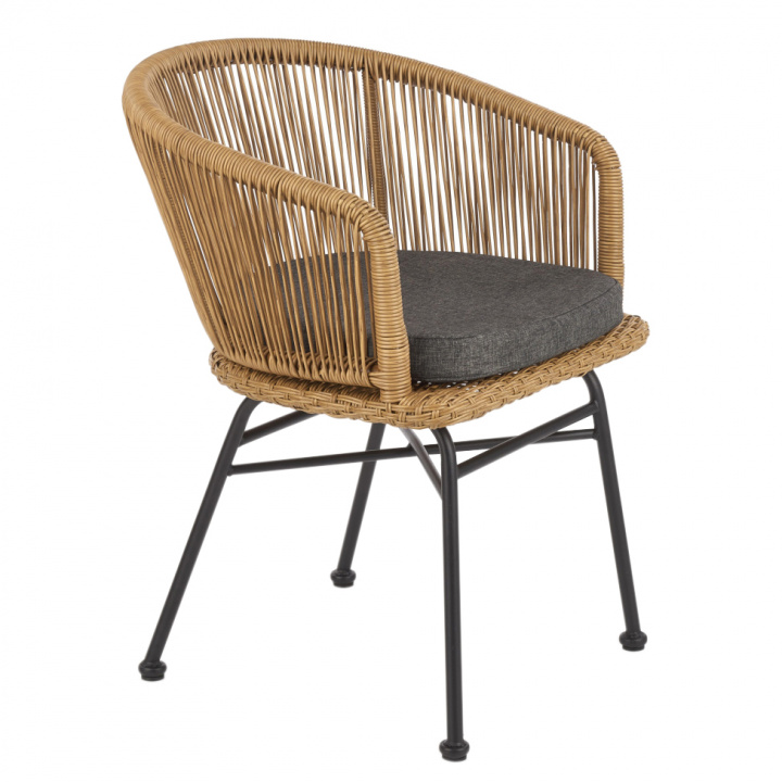 Silla \'Country\' - Natural/Negro en el grupo Muebles / Muebles de exterior / Sillas de jardín con Reforma (2010001177548)