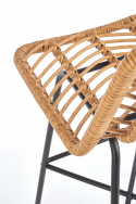 Taburete \'Cane\' - Natural/Negro