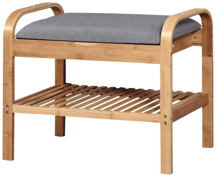 Estante para zapatos \'Sandee\' 60cm - Roble/Gris en el grupo Muebles / Estantes y almacenamiento / Percheros y zapateros con Reforma (2010001179320)