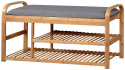 Estante para zapatos \'Sandee\' 100cm - Roble/Gris