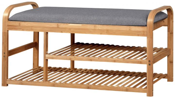 Estante para zapatos \'Sandee\' 100cm - Roble/Gris en el grupo Muebles / Estantes y almacenamiento / Percheros y zapateros con Reforma (2010001179337)