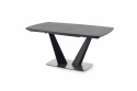 Mesa de comedor \'Fangor\' 160-220cm - Gris/negro