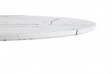 Mesa de comedor \'Lorca\' Redonda 80cm - Mármol/Blanco