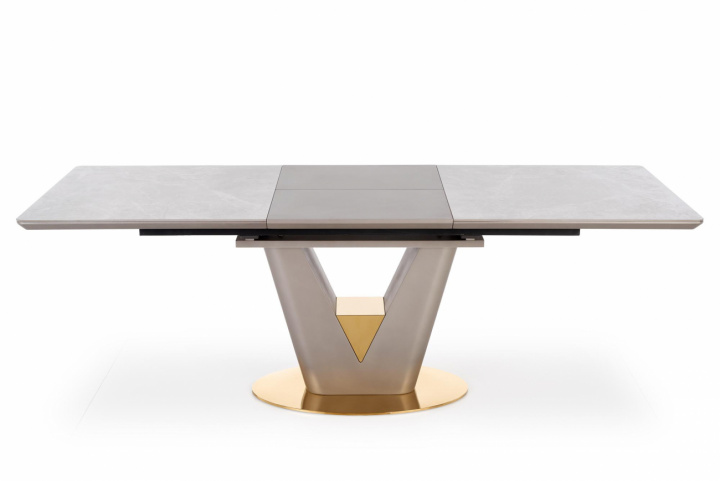 Mesa de comedor \'Valentino\' 160-220cm - Gris/latón en el grupo Muebles / Mesas / Mesa de comedor con Reforma (2010001188223)