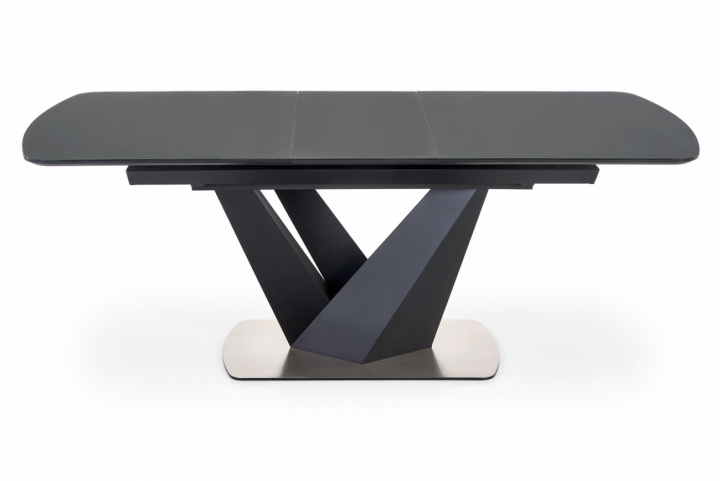 Mesa de comedor \'Patrizio\' 160-200cm - Gris/negro en el grupo Habitaciones con Reforma (2010001188315)