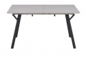 Mesa de comedor \'Viksten\' 140-180x80cm - Negro/Gris