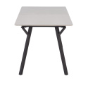 Mesa de comedor \'Viksten\' 140-180x80cm - Negro/Gris
