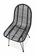 Silla de jardín \'Solis\' 2 - Ratán negro