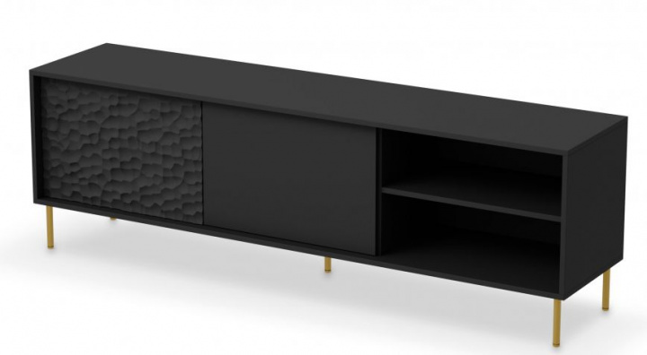 Mesa de TV \'Bullet\' - Negra en el grupo Muebles / Estantes y almacenamiento / Mesas de TV con Reforma (2010001194484)