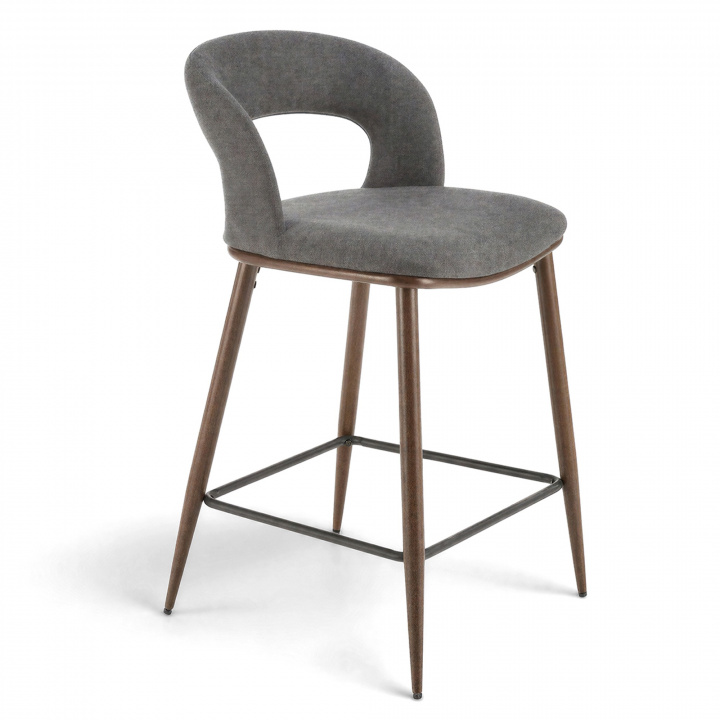 Taburete \'Vestby\' - Gris/marrón en el grupo Muebles / Muebles para sentarse / Taburetes de bar con Reforma (2010001196266)