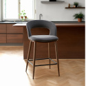 Taburete \'Vestby\' - Gris/marrón