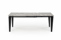 Mesa de comedor \'Felix\' 141-201cm - Gris/negro