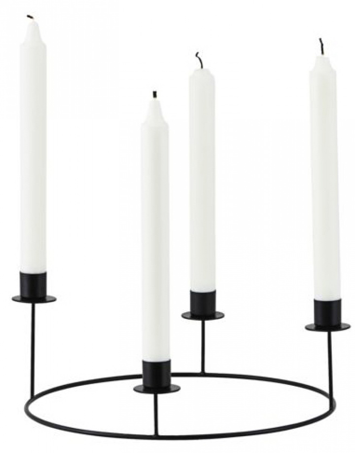 Ljustake \'Ring\' S - Negro en el grupo Decoración / Decoración / Candelabros & Faroles con Reforma (205340860)