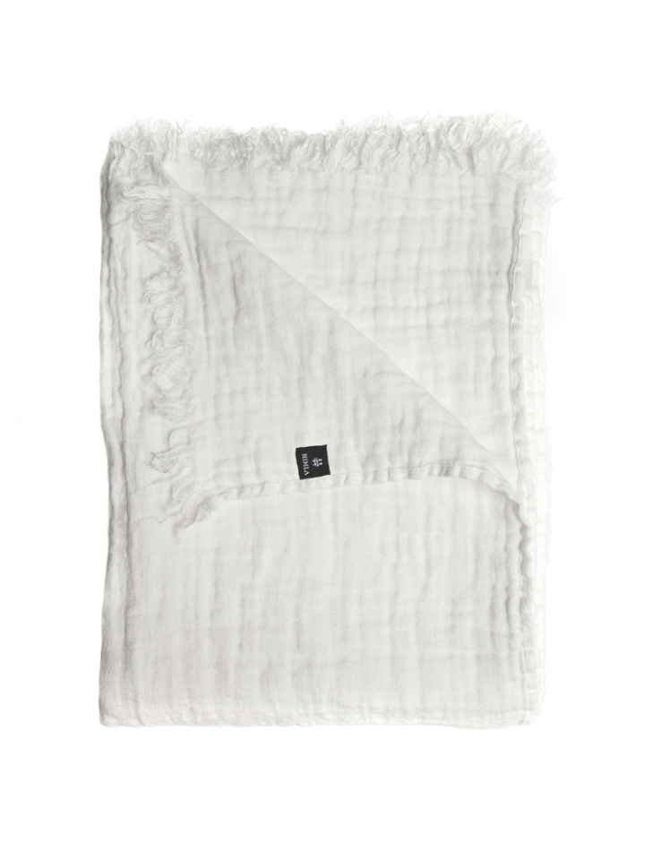 Manta \'Hannelin\' 130x170 - Blanco en el grupo Decoración / Textiles / Mantas y cobijas con Reforma (20691702-02)