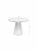 Mesa de comedor \'Pilar\' Redonda 100cm - Negro