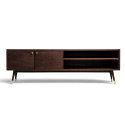Mueble de TV \'Prime\' - Nogal/Latón
