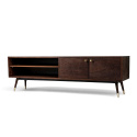 Mueble de TV \'Prime\' - Nogal/Latón