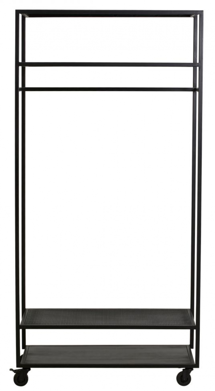 Estante de armario \'Malta\' - Negro en el grupo Muebles / Estantes y almacenamiento / Percheros con Reforma (2104)