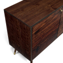 Mueble de TV/Cómoda \'Prime\' - Nogal/Latón