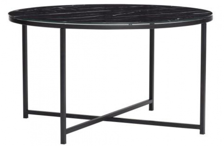 Mesa de café \'Norm\' - Negro/Mármol/vidrio en el grupo Muebles / Mesas con Reforma (21118)