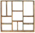 Estante de pared \'Unique\' - Madera reciclada/Vintage