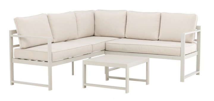 Grupo de esquina \'Ios\' - Beige en el grupo Muebles / Muebles de exterior / Grupos de exterior con Reforma (2138-222)